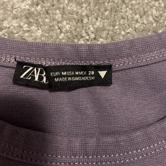 Zara purple cropped top - Picture 2 of 2